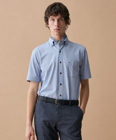 JOSEPH ABBOUD 【キングサイズ・ジャージー素材・ストレッチ・イージーケア】コンパクトジャージー半袖 シャツ