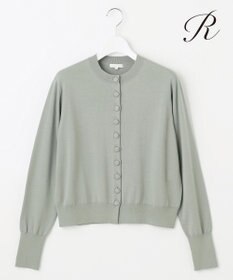 23区 【R(アール)】ファインウール ニットカーディガン オリーブ系