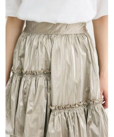 Green Parks ・ＥＬＥＮＣＡＲＥ　ＤＵＥ　メタリックティアードスカート