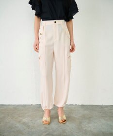GRACE CONTINENTAL バックサテンカーゴパンツ