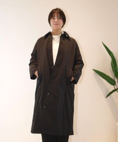 J.PRESS YORK STREET 【WOMEN】パデットリップストップ ステンカラーコート