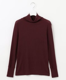 自由区 【XSサイズ～/洗える】ベアテレコ ボトルネック カットソー