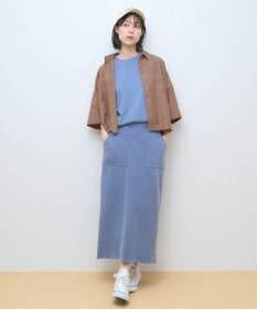 AMERICAN HOLIC DISCUS パウダーブリーチ加工Tシャツ