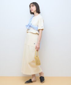 AMERICAN HOLIC DISCUS パウダーブリーチ加工Tシャツ