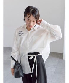 Te chichi ポイント刺繍シャツ