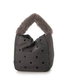 UNBILLION カシュカシュ cachecache / エコファーワンハンドルドット刺繍トート