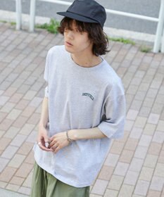WEGO 【ユニセックス着用ITEM/綿100%/SMLサイズ展開】リラックスフィットワンポイントT（S）