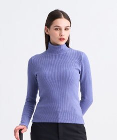 23区GOLF 【WOMEN】グランサーモリブハイネックニット ライラック系