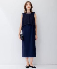 23区 【APPLAUDIR】クリスタルフラワーコンビ ドレス