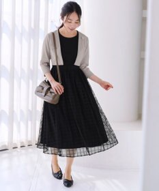 Tiaclasse 【UVカット・吸水速乾】 “きれい見え” カットソーストレートボレロ