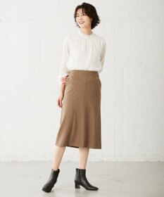 J.PRESS LADIES 【洗える】 バーズアイジャージー ナロー スカート