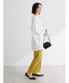 Green Parks 綿麻混イージーテーパードパンツ