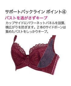 BRADELIS New York 【BRADELIS New York】サポートバックラインブラ23A1 グラマーバストをスッキリさせる補正ブラ