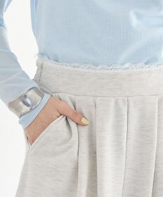 earth music&ecology レースレイヤード風スウェットパンツ