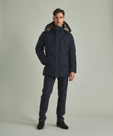 GOTAIRIKU 【仕事で着用可】MINOTECH メランジラミネート ダウンコート(23年モデル)