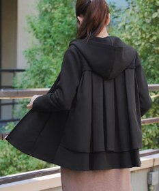 Tiaclasse 【洗える】異素材ドッキングフーディー