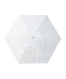 MOONBAT Fuwacool(フワクール) フワクールホワイト 晴雨兼用日傘 折りたたみ傘 ランダムドット 軽量 一級遮光／遮熱／UV