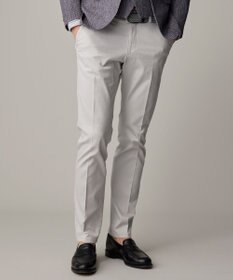 JOSEPH ABBOUD 【25SS・ウエストも伸びる！オーガニックコットン使用】ハイパワーオーガニックピケ パンツ ライトグレー系7
