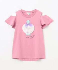 ANY KIDS 接触冷感 しろくま オフショルダー Tシャツ