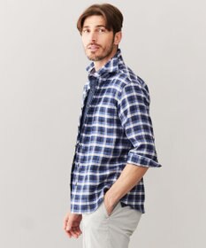 JOSEPH ABBOUD 【麻100％】リネンチェック シャツ