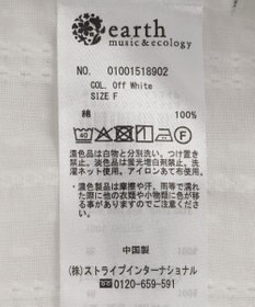 earth music&ecology 【綿100％】コットンレースブラウス