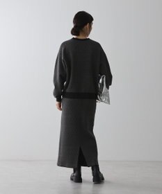 AMERICAN HOLIC バイパチ幾何学柄ニットプルオーバー