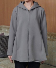 Tiaclasse 【洗える】異素材ドッキングフーディー