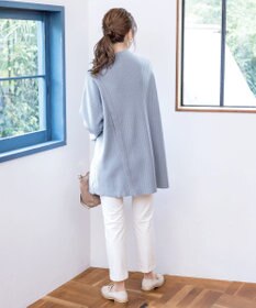 Tiaclasse L 【洗える】1枚でもレイヤード効果のあるサイドボタンチュニック