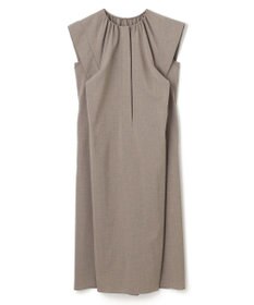 BEIGE， 【洗える/接触冷感/速乾/UVケア対応】BATEAU / フレンチスリーブAラインタックワンピース