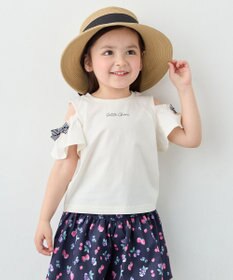 ANY KIDS 【綿100%】オンオフショルダー Tシャツ