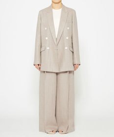 uncrave ヘリンボーン リネン ジャケット（uncrave WHITE）