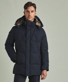 GOTAIRIKU 【仕事で着用可】MINOTECH メランジラミネート ダウンコート(23年モデル)