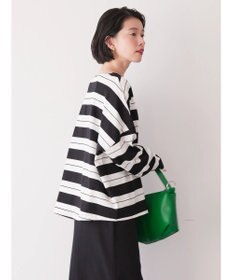 AMERICAN HOLIC ボートネックボーダープルオーバー