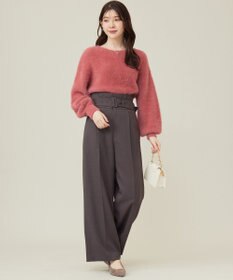 ANY SIS 【BAILA12月号掲載・貴島明日香さんコラボ】ハイカットリターン ワイドパンツ