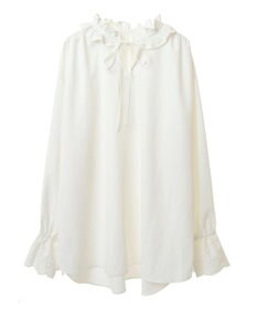 CRAFT STANDARD BOUTIQUE デシンフリル刺繍スリーブブラウス