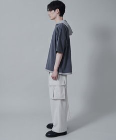 WEGO フェイクレイヤードフードT（S）