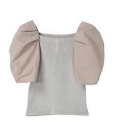 Green Parks ・ＡＮＤ　ＳＥＡＲＣＨ　布帛スリーブニットプルオーバー