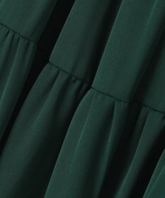 自由区 L 【洗える/着丈調節可】カラー ティアードスカート