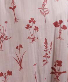 muuc 【ゆったりシルエットで涼しく上品】植物の影絵プリント ワンピースドレス