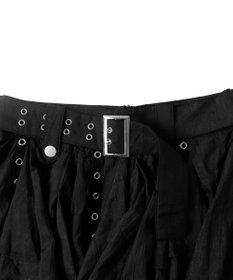 WEGO ベルト付きフリルアイレットスカート