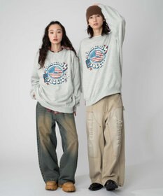 WEGO 【2025年秋冬新作/SMLXLサイズ展開/ユニセックス着用ITEM】アソートグラフィックプルオーバー