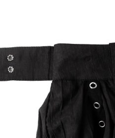 WEGO ベルト付きフリルアイレットスカート