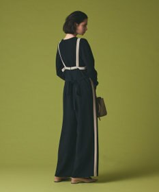 GRACE CONTINENTAL トリアセバイカラーサロペット