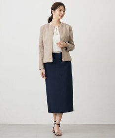 J.PRESS LADIES ライトマイクロスエード ブルゾン