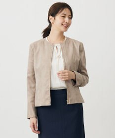 J.PRESS LADIES ライトマイクロスエード ブルゾン