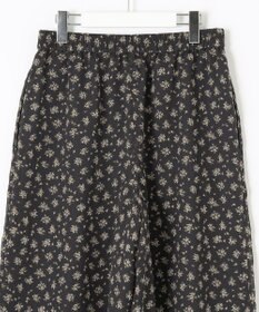 J.PRESS LADIES 【洗える】楊柳フラワープリント キュロット パンツ