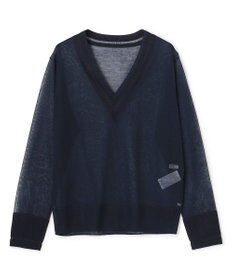 BEIGE， GOVERNOR / シアー Vネックチルデンニット