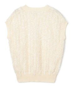 BEIGE， LYCORIS / カットフリンジ Vネックニット