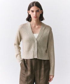 BEIGE， SPESSARTINE / Vネッククロップドカーディガン