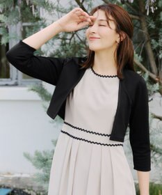 Tiaclasse 【UVカット・吸水速乾】 “きれい見え” カットソーストレートボレロ